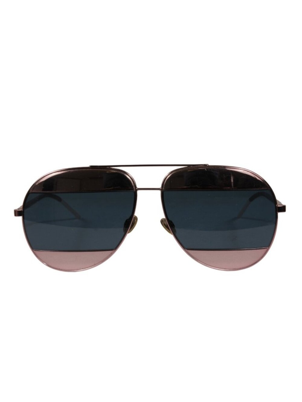 Dior Split1 Aviator Sunglasses 02T8F Rose Pink Silver Blue Shades